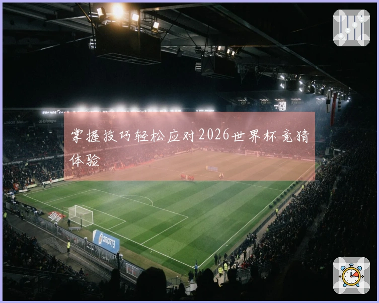 掌握技巧轻松应对2026世界杯竞猜体验